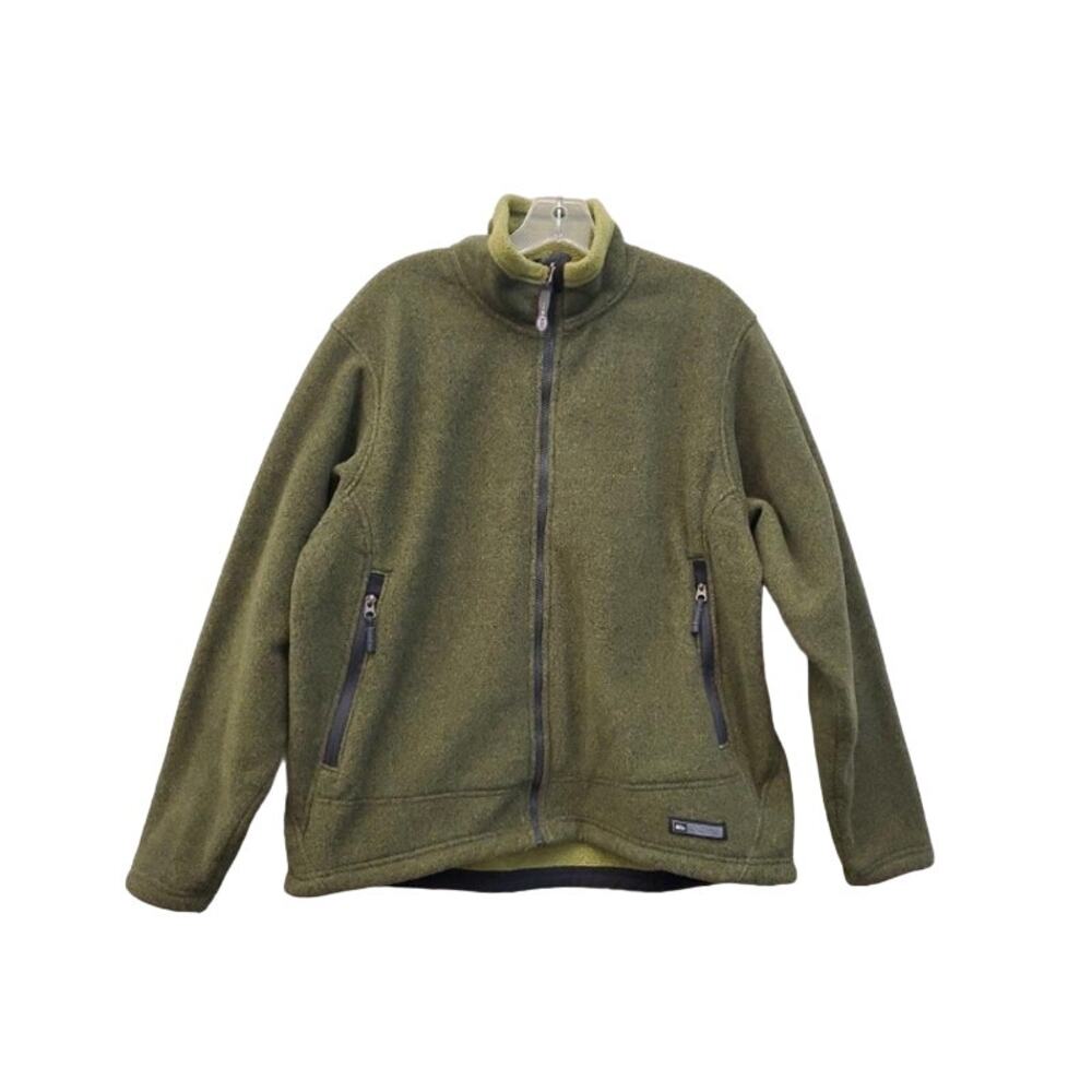 REI Women’s fleece full zip jacket green xl